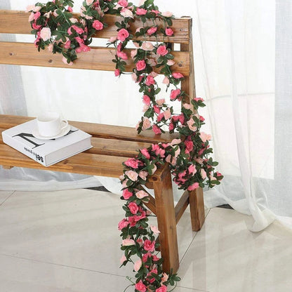 Artificial Rose Garland | Wedding  Home wall Decor