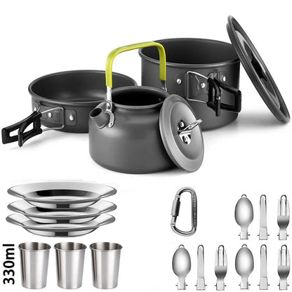 Portable Camping Cookware Set | Outdoor Picnic Teapot