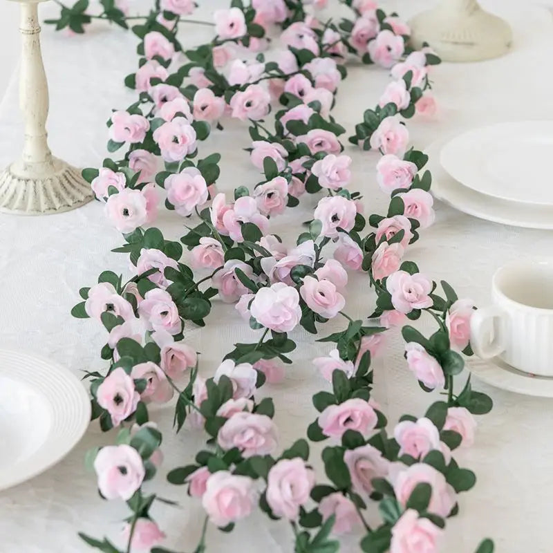 Artificial Rose Garland | Wedding  Home wall Decor