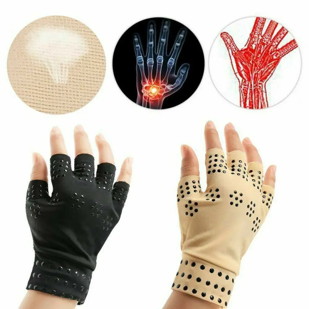 Rheumatoid Compression Gloves - Fingerless Pain Relief & Joint Support