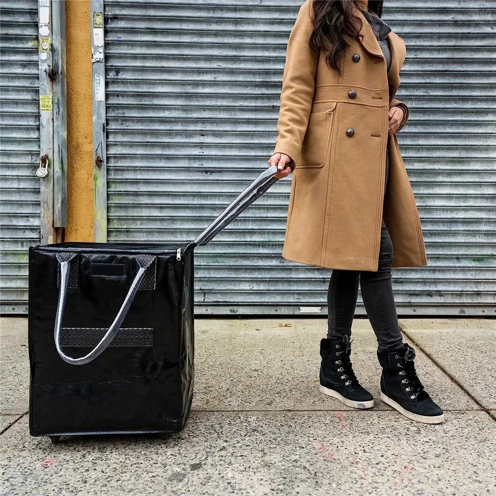 Lightweight Grocery Bag on Wheels | Rolling Shopping Trolley