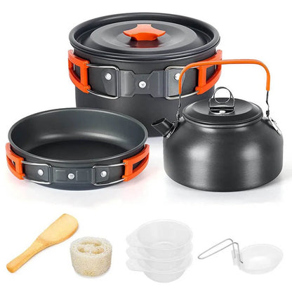 Portable Camping Cookware Set | Outdoor Picnic Teapot