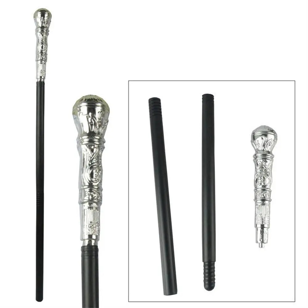 Round Handle Costumes Walking Cane Royal King Claw Ball Halloween Wand Snake Head King's Scepter Halloween Walking Stick