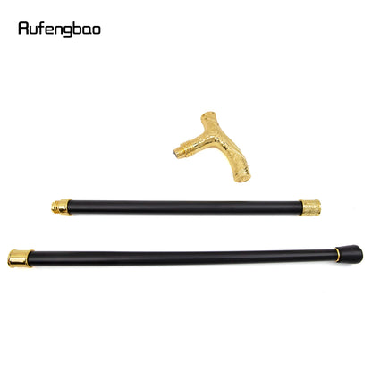 Golden Wolf Head Walking Cane | 93cm Fashionable Gentleman Stick