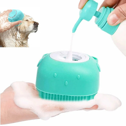 Soft Silicone Pet Bathing Brush – Multi-Functional Grooming Tool