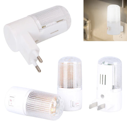 LED Night Lights EU Plug Bedside Lamps Wall Mounted Energy-efficient Lighting Household Lighting Emergency Lights Wall Lamps