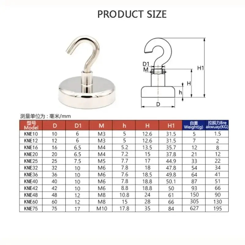 Strong Magnetic Hooks – Multi-Purpose Storage for Home & Kitchen