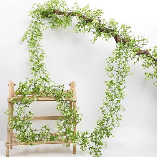 Artificial Baby's Breath Flower Vine Wedding Decoration 175cm