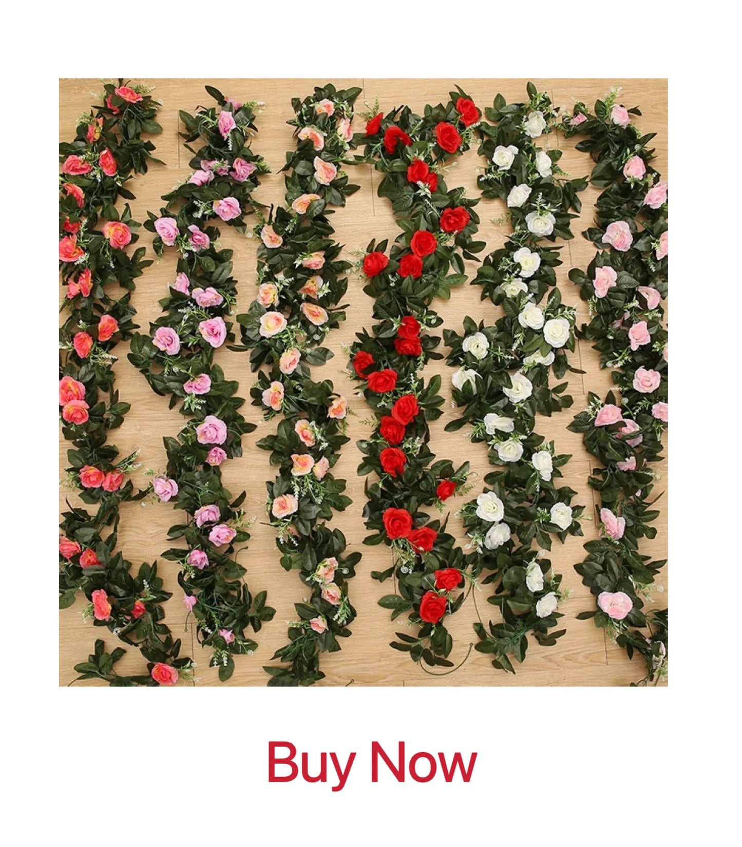 Artificial Rose Garland | Wedding  Home wall Decor