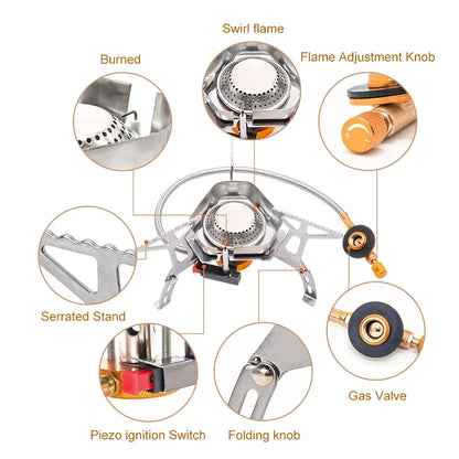 Big Power Camping Stove – Portable Gas Cookware for Outdoor Adventures