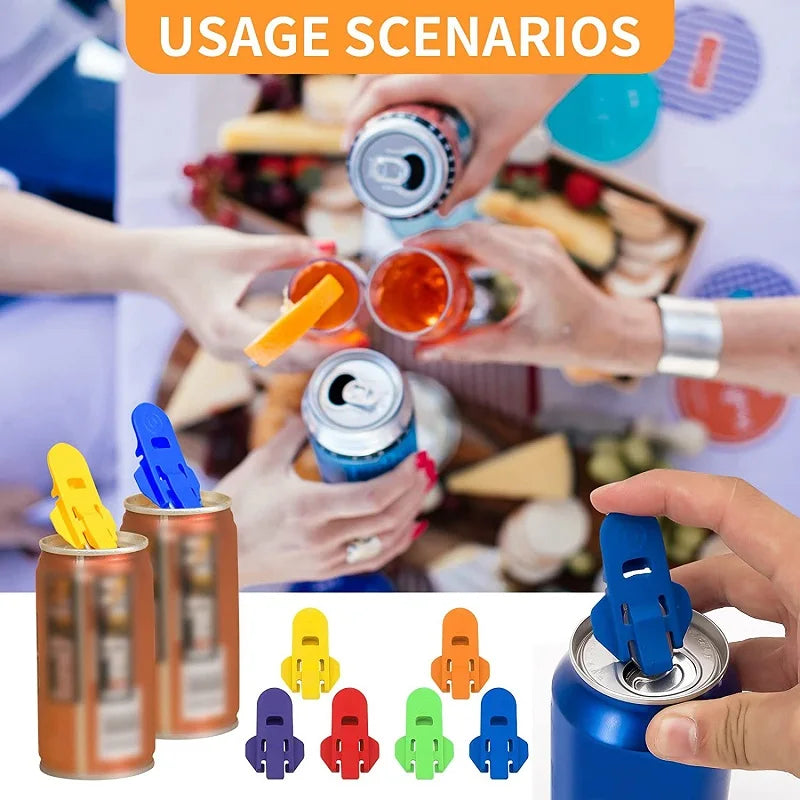 2/6 Pcs Handheld Bottle Opener Simple Seal Can Duster Does Not Hurt The Hands Of The Beverage Bottle Opener Easy Can Duster