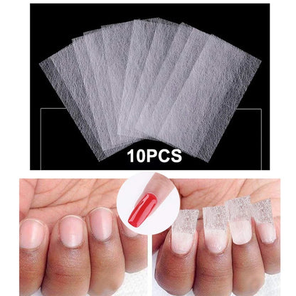 Nail Extension Silk Fiberglass Nail Wrapping Non-Woven Fiber Gel Nail Care Tool Women's DIY Nail Art Extension Accessories