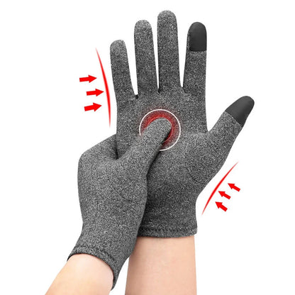 Compression Arthritis Gloves - Full Finger for Men & Women, Pain Relief