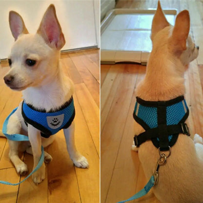 Soft Mesh Dog Harness – Breathable Comfort for Small Dogs & Cats