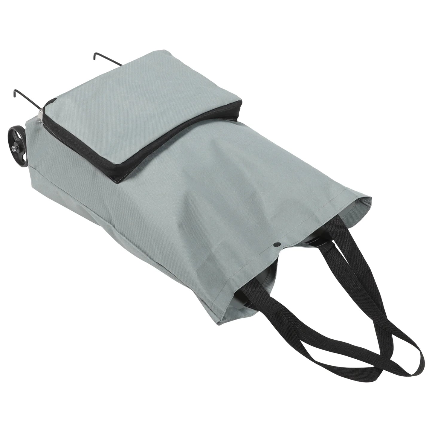 Portable Grocery Tug Bag with Wheels & PVC Tote