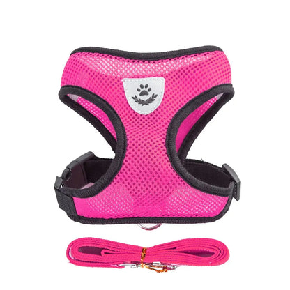 Soft Mesh Dog Harness – Breathable Comfort for Small Dogs & Cats