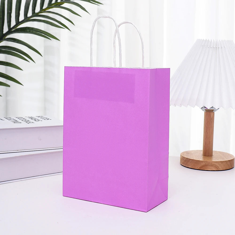 10/30/50Party Gift Bag Recyclable Kraft Paper Shopping Bag Christmas Day Wedding Candy Gift Bag Delivery Packaging Handbag