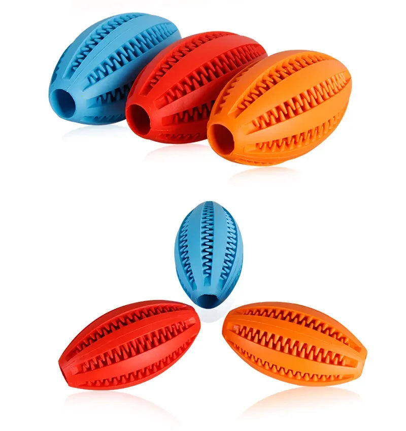 Natural Rubber Dog Chew Toy Ball – Teeth Cleaning & Interactive Snack Ball