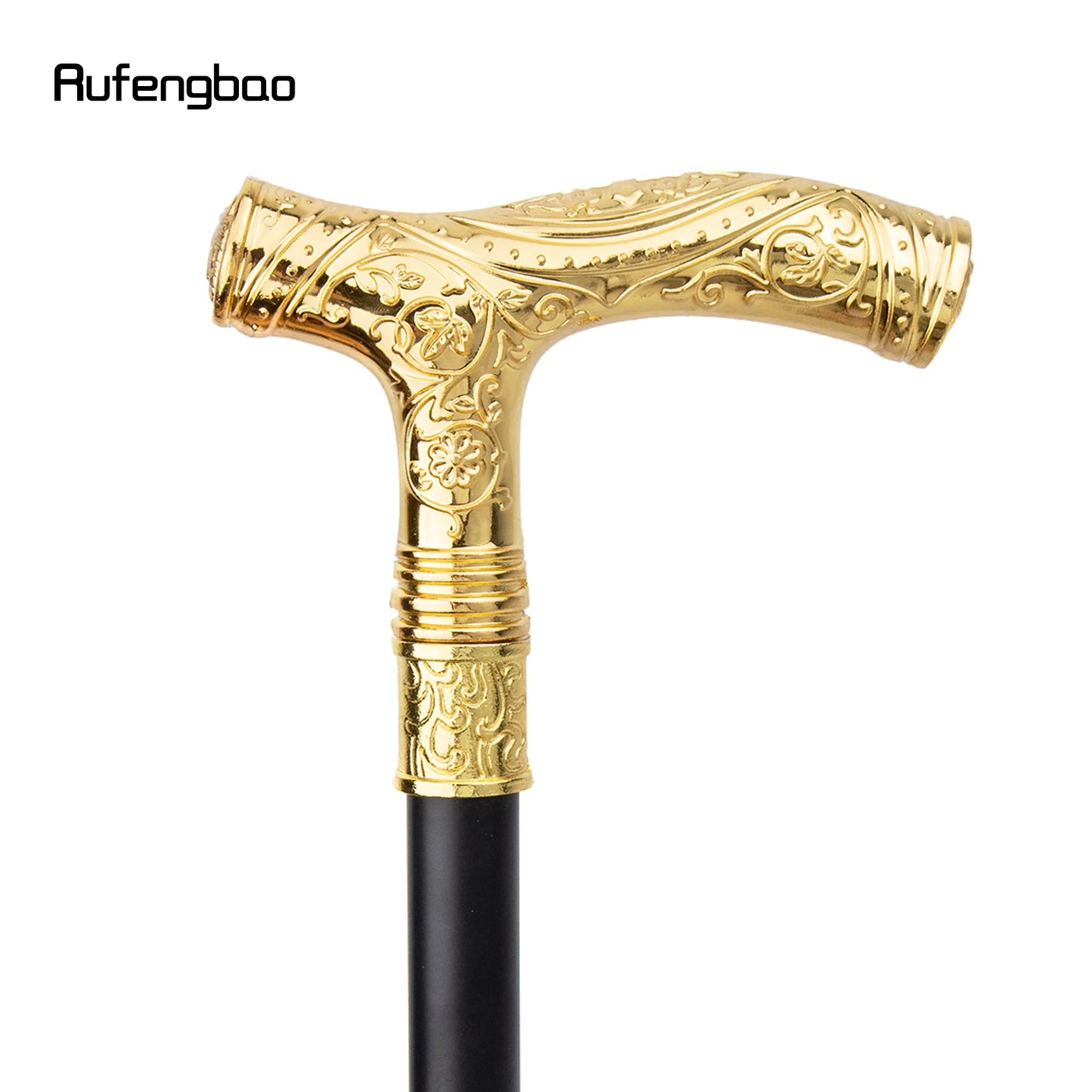 Golden Wolf Head Walking Cane | 93cm Fashionable Gentleman Stick