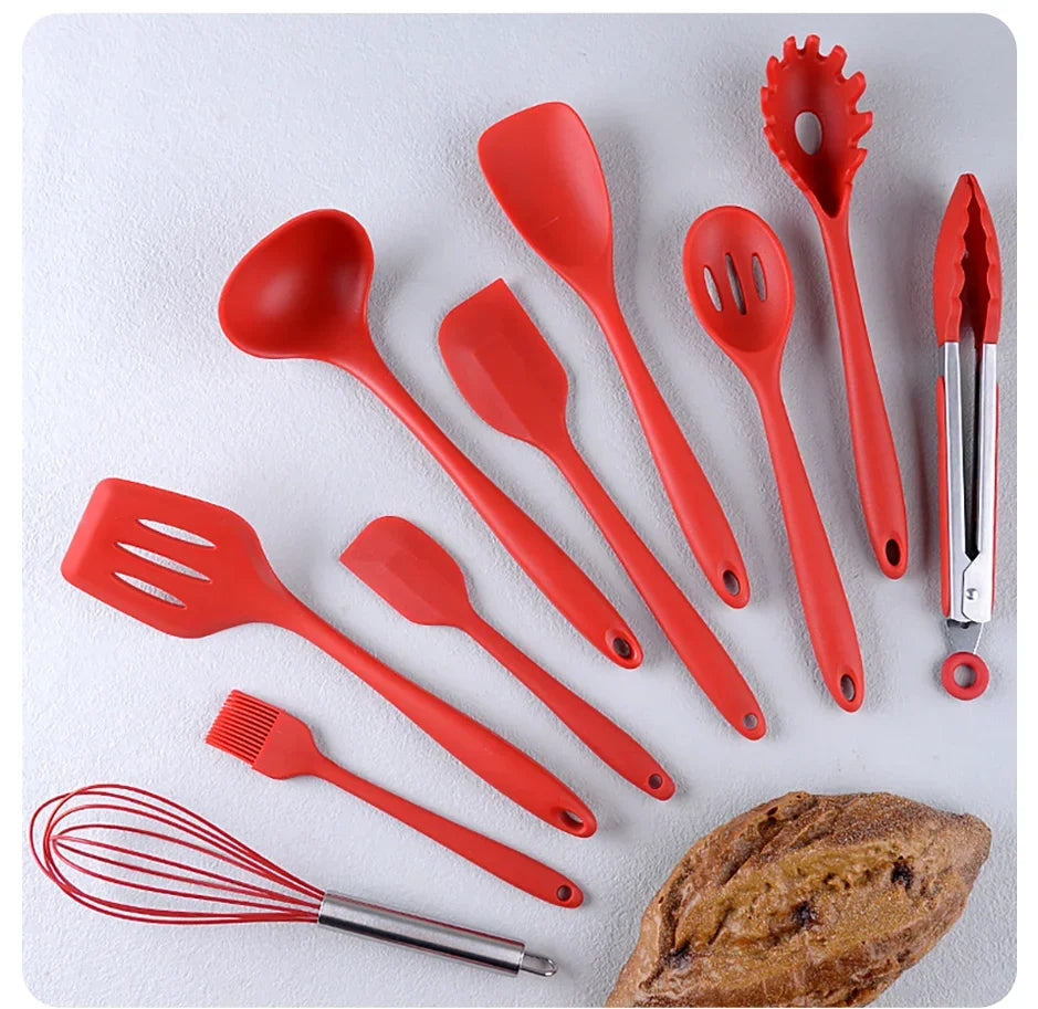 Silicone Cookware Set – Shovel, Spoon, Scraper for Kitchen & Baking