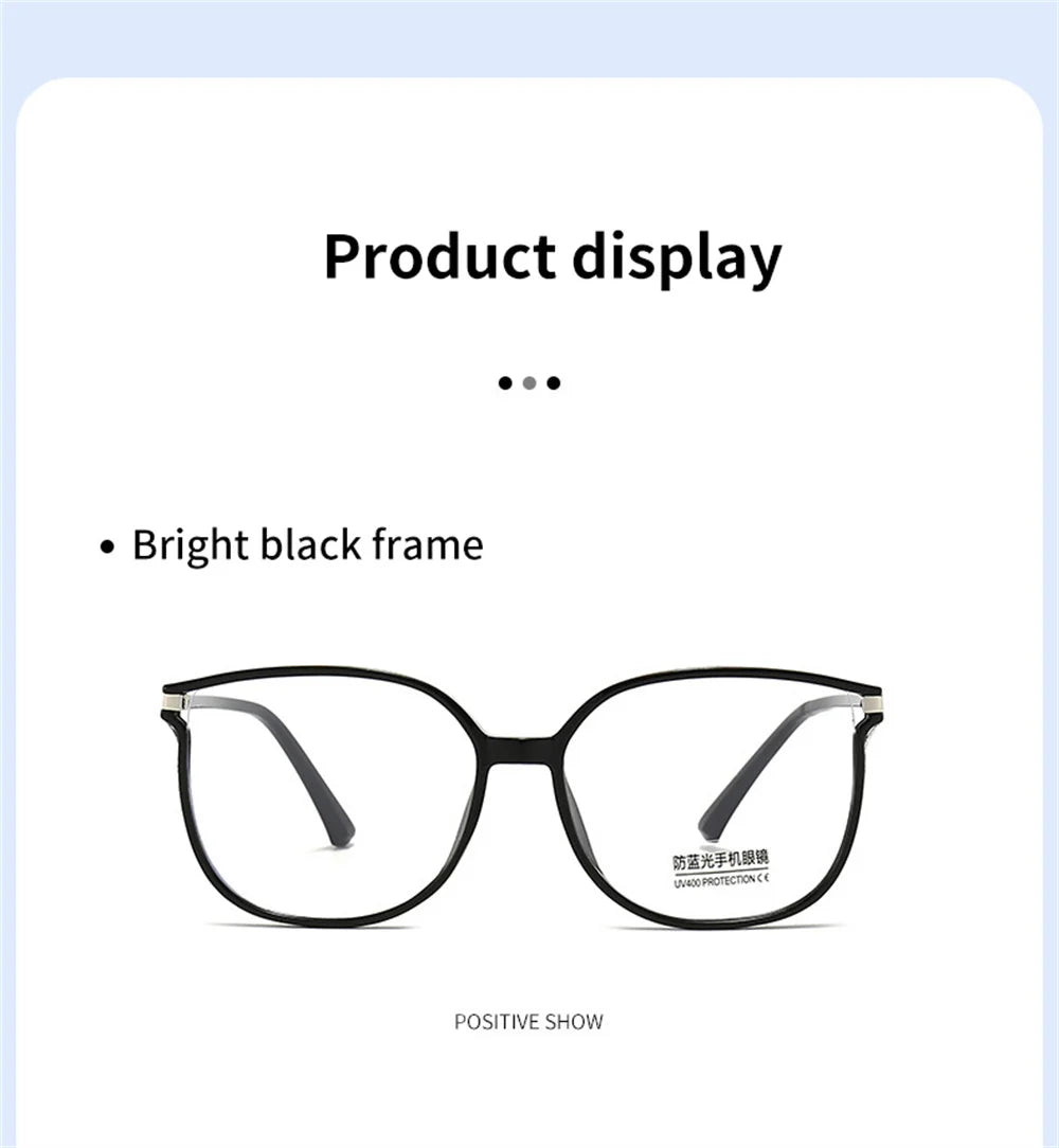 Elbru Ultralight Fashion TR90 Reading Glasses Women Men Anti Blue Light Glitter Square Frame Presbyopia Optical Eyeglasses 0+400