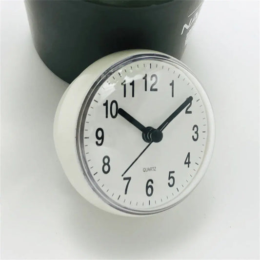 Mini Anti-Fog 7cm Waterproof Wall Clock for Bathroom & Kitchen