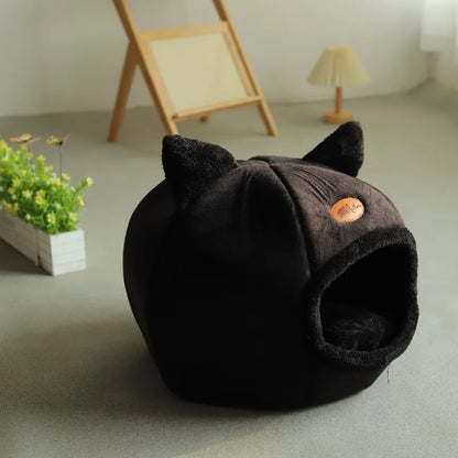 Cozy Winter Cat Bed – Cave Nest for Cats & Small Dogs