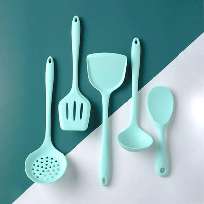 6-Piece Silicone Kitchen Utensil Set | Skimmer, Turner, Ladle & More