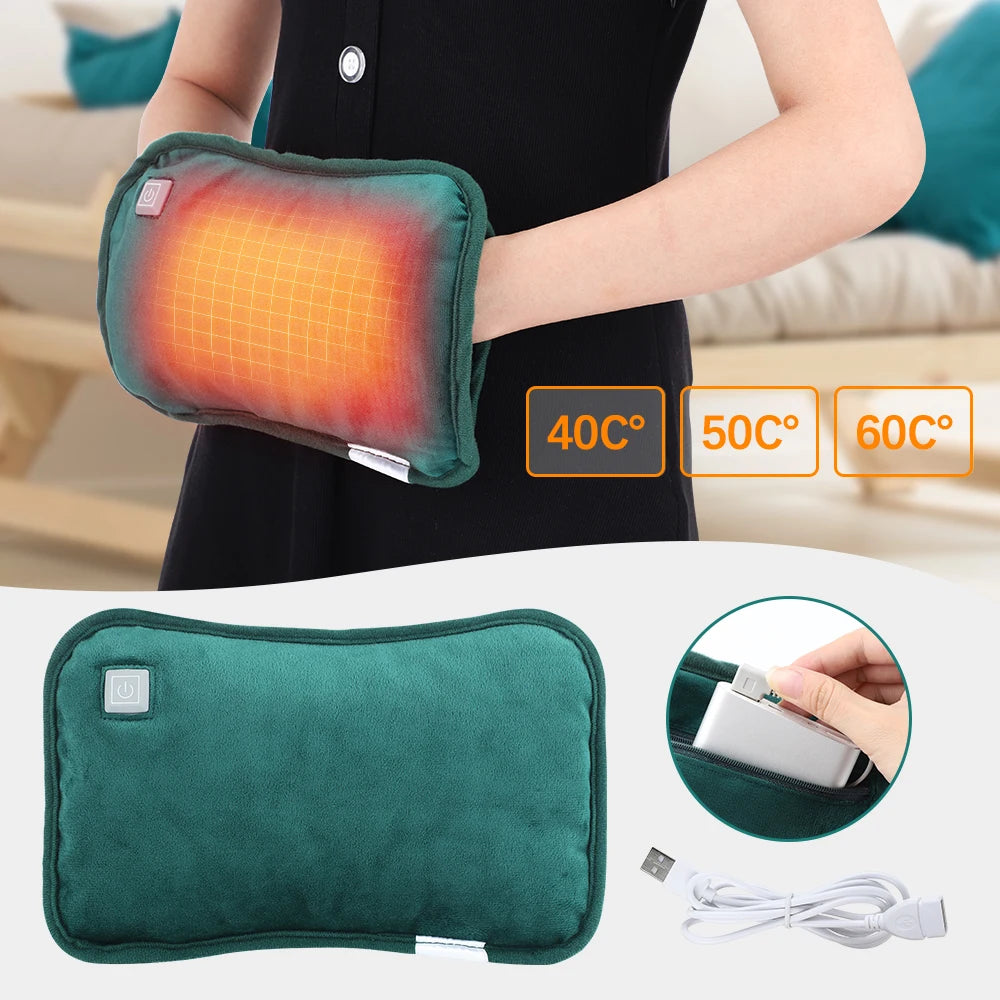 USB Rechargeable Hand Warmer | 3 Heat Levels, Soft & Portable