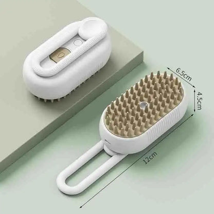 3-in-1 Pet Spray Brush – Steam, Massage & Hair Removal Comb