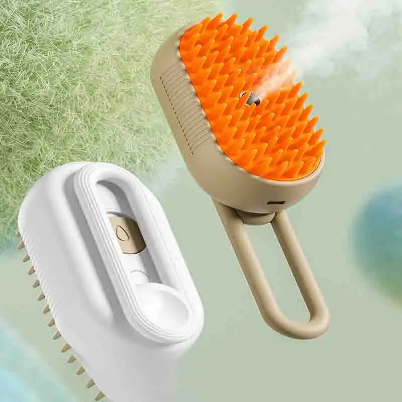 3-in-1 Pet Spray Brush – Steam, Massage & Hair Removal Comb