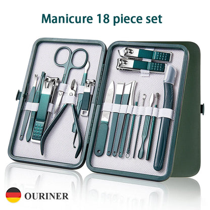 7-18 Pcs Manicure Set | Stainless Steel Nail Care Tools