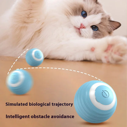 Automatic Cat Teasing Ball – Gravity Rolling Toy for Fun & Relaxation