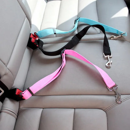 Adjustable Pet Harness | Cat & Dog Seat Belt for Travel