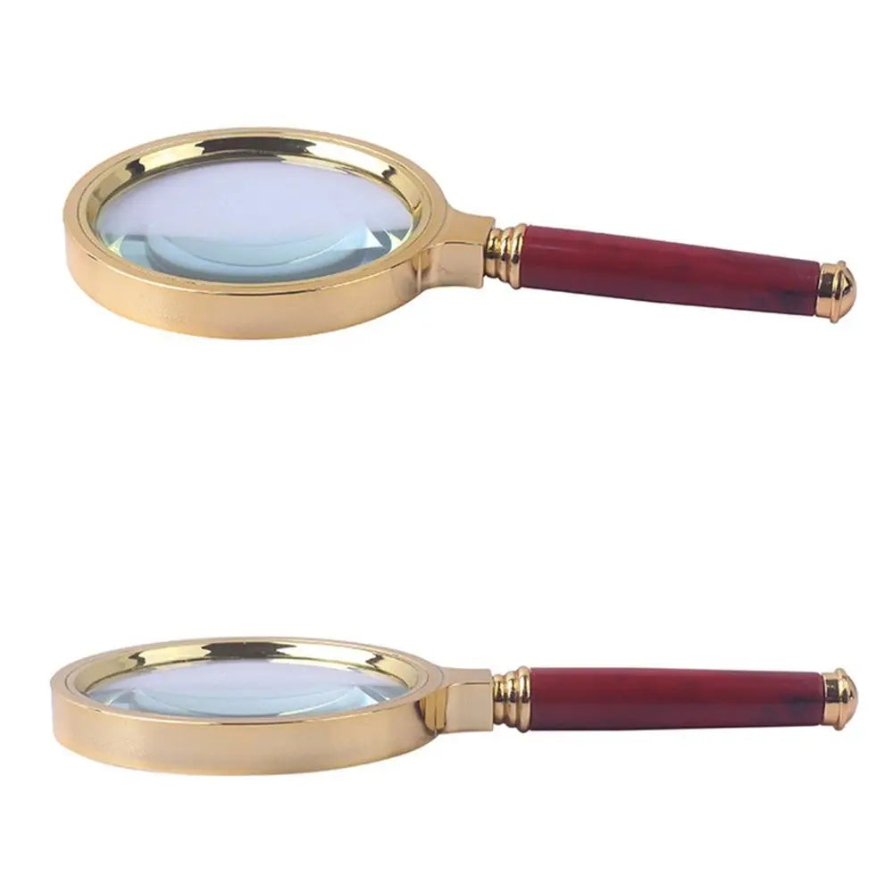 10 X Portable Handle Handheld Magnifying Glass Magnifier High-Magnification High-Definition for Jewelry Loupe 70/80/90/100mm