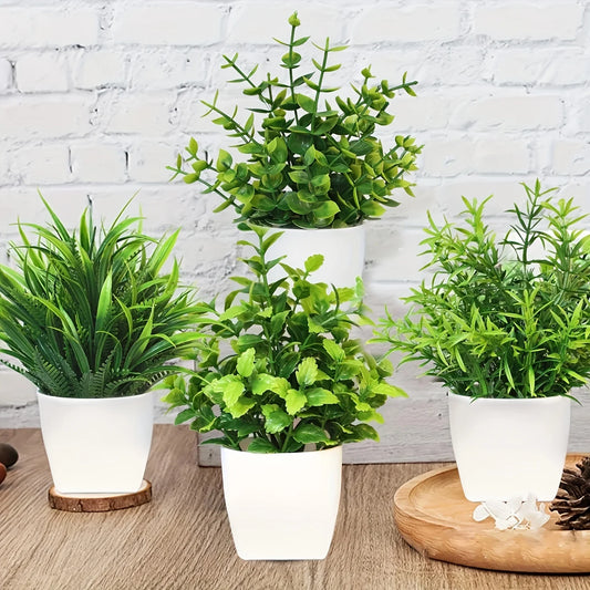 Artificial Potted Plant | Desktop Home & Office Decor