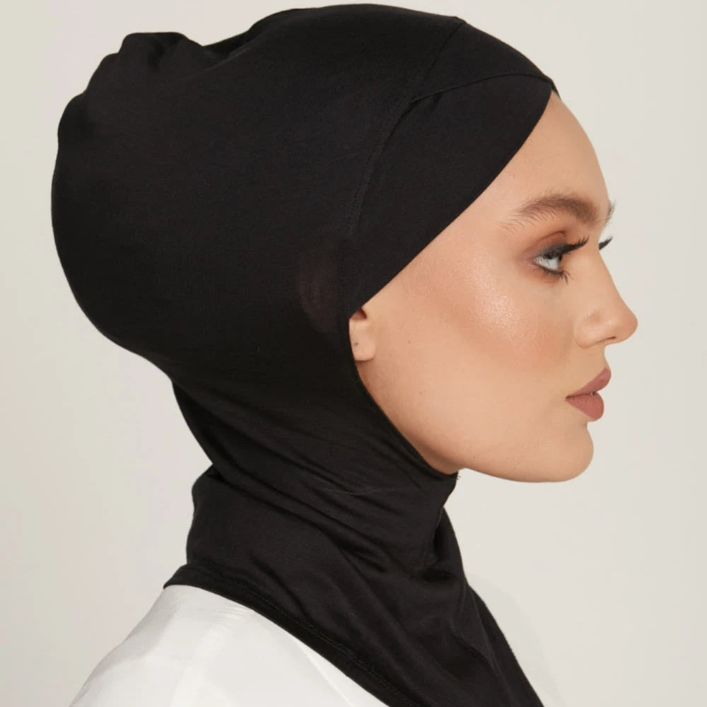 Crossed Forehead Hijab | Stretchy Islamic Jersey Scarf