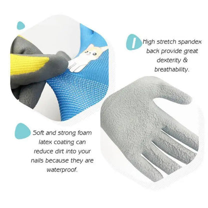 Kids Waterproof Gardening Gloves | Non-Slip & Durable