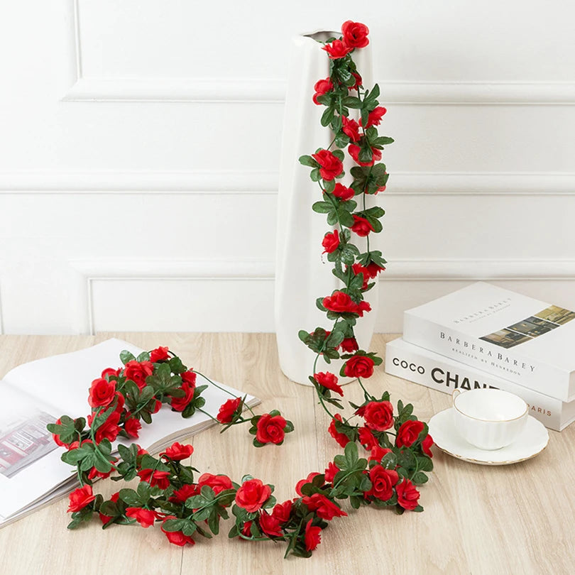 Artificial Rose Garland | Wedding  Home wall Decor