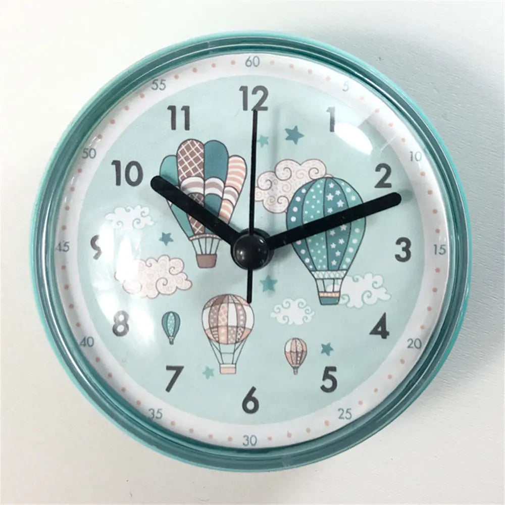 Mini Anti-Fog 7cm Waterproof Wall Clock for Bathroom & Kitchen