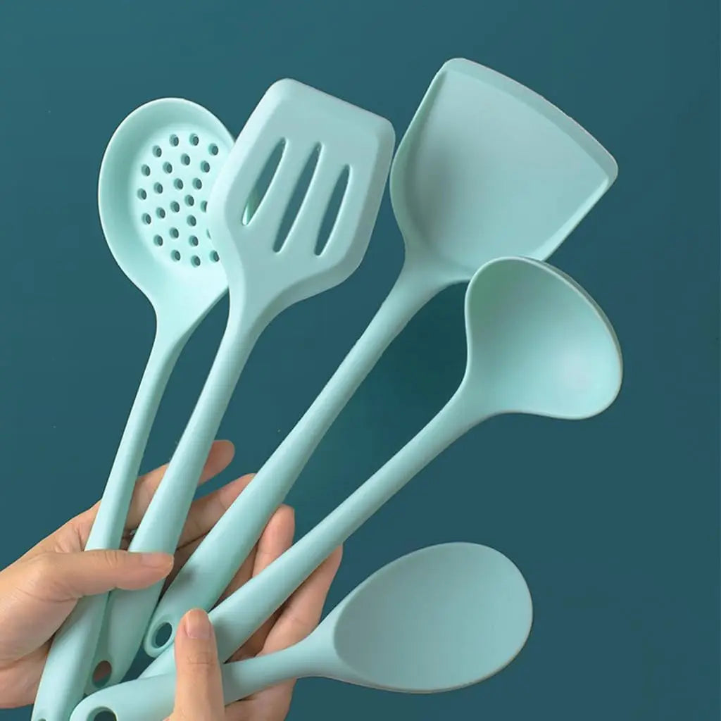 6-Piece Silicone Kitchen Utensil Set | Skimmer, Turner, Ladle & More