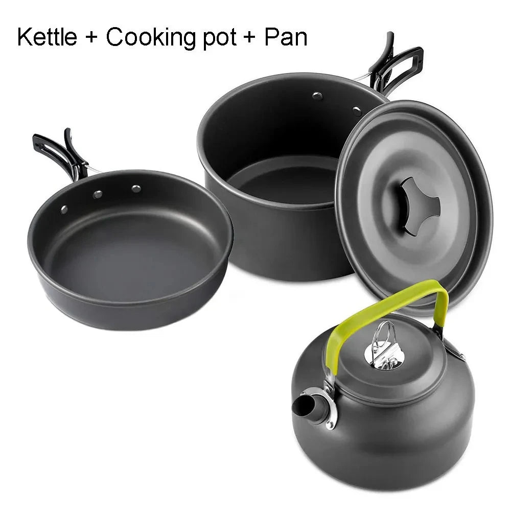 Portable Camping Cookware Set | Outdoor Picnic Teapot