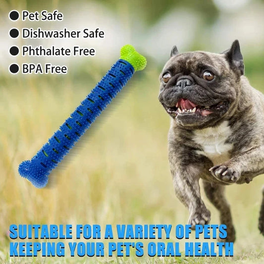 Dog Tooth Grinding Stick – Rubber Toothbrush Chewing Toy for Teeth Cleaning