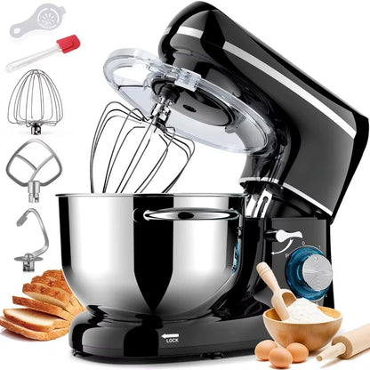 Electric Mixer – Stainless Steel Bowl, Dough Hook, Egg Separator