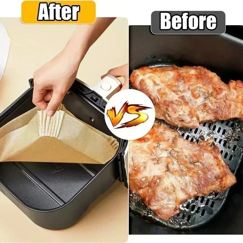 Air Fryer Liners – Disposable Non-Stick BBQ & Pastry Pads