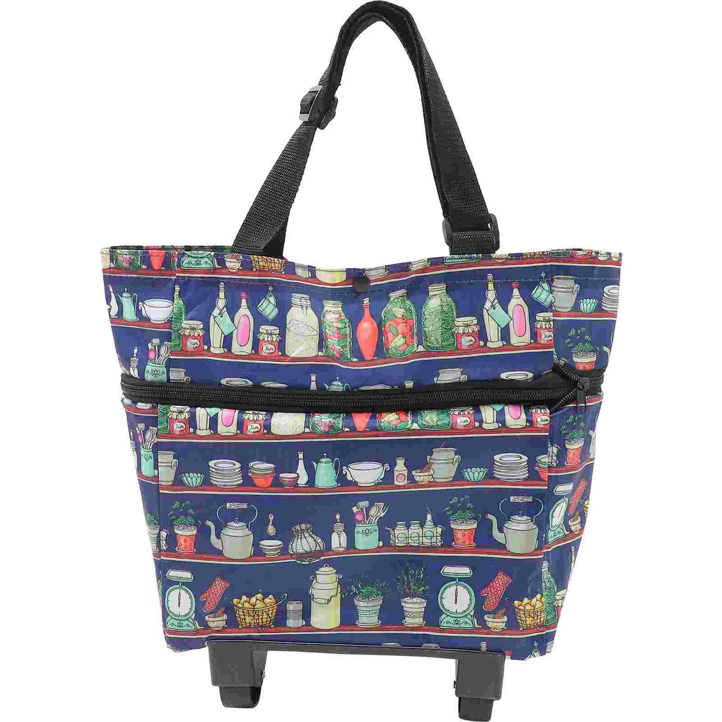 Portable Folding Shopping Bag with Wheels | Trolley Tote