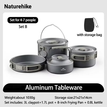 Camping Cook Kit | Ultralight Aluminum Pot Set