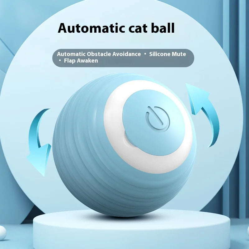 Automatic Cat Teasing Ball – Gravity Rolling Toy for Fun & Relaxation