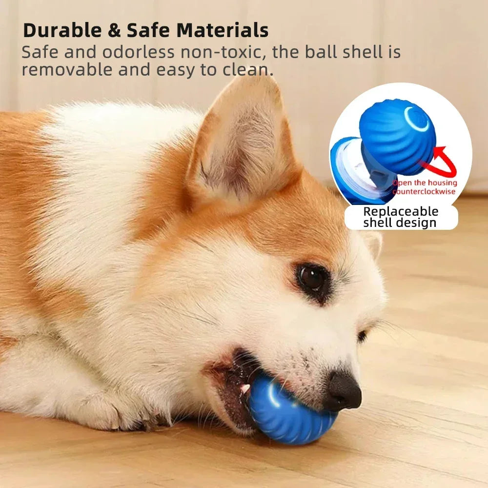 Rechargeable Smart Dog Toy Ball – Interactive Gravity Jumping Pet Toy