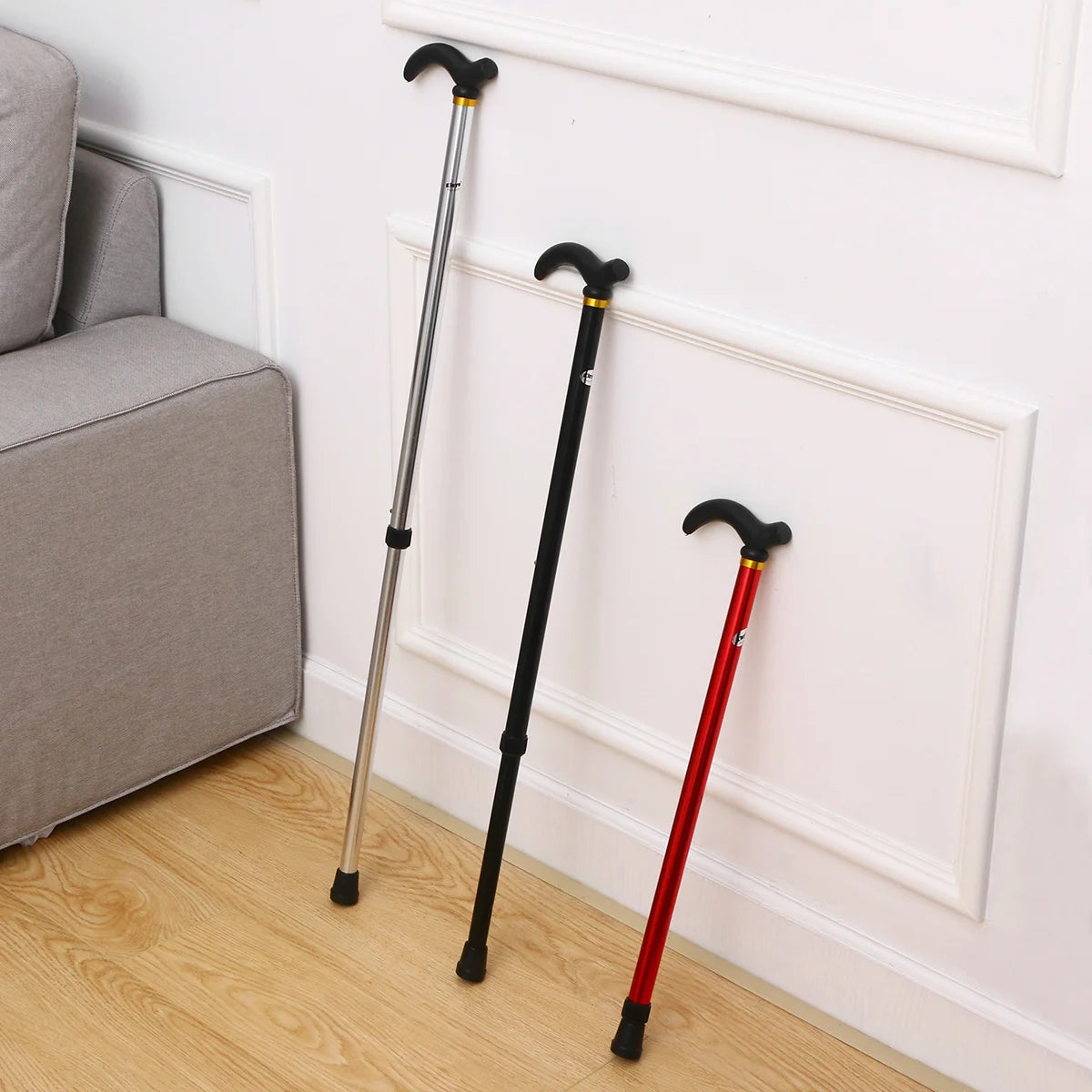 Walking Cane Elder Cane Stickmen Adjustable Folding Canes Collapsible Senior Sticks Elder Crutches for Mothers the Elder Fathers